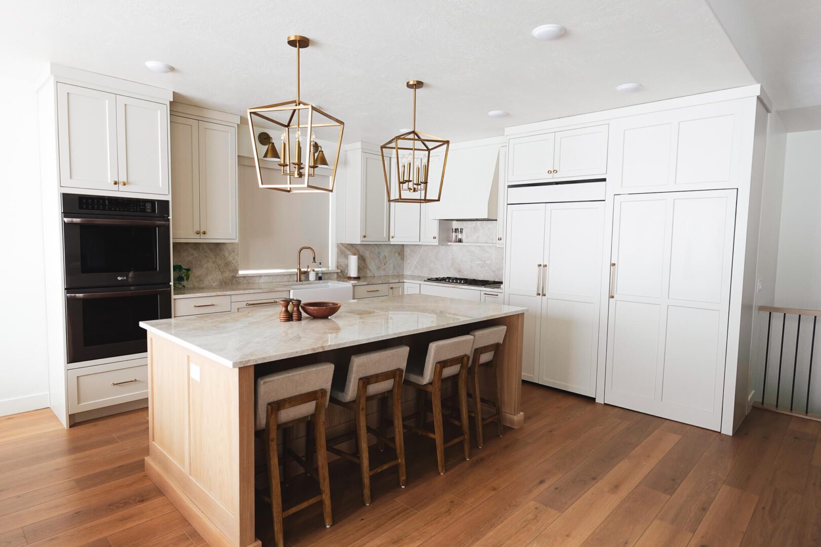 custom cabinets in grey color